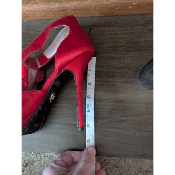 Betsey Johnson Women's Size 8 Pink Rose Pumps Heels Stiletto - Picture 6 of 6